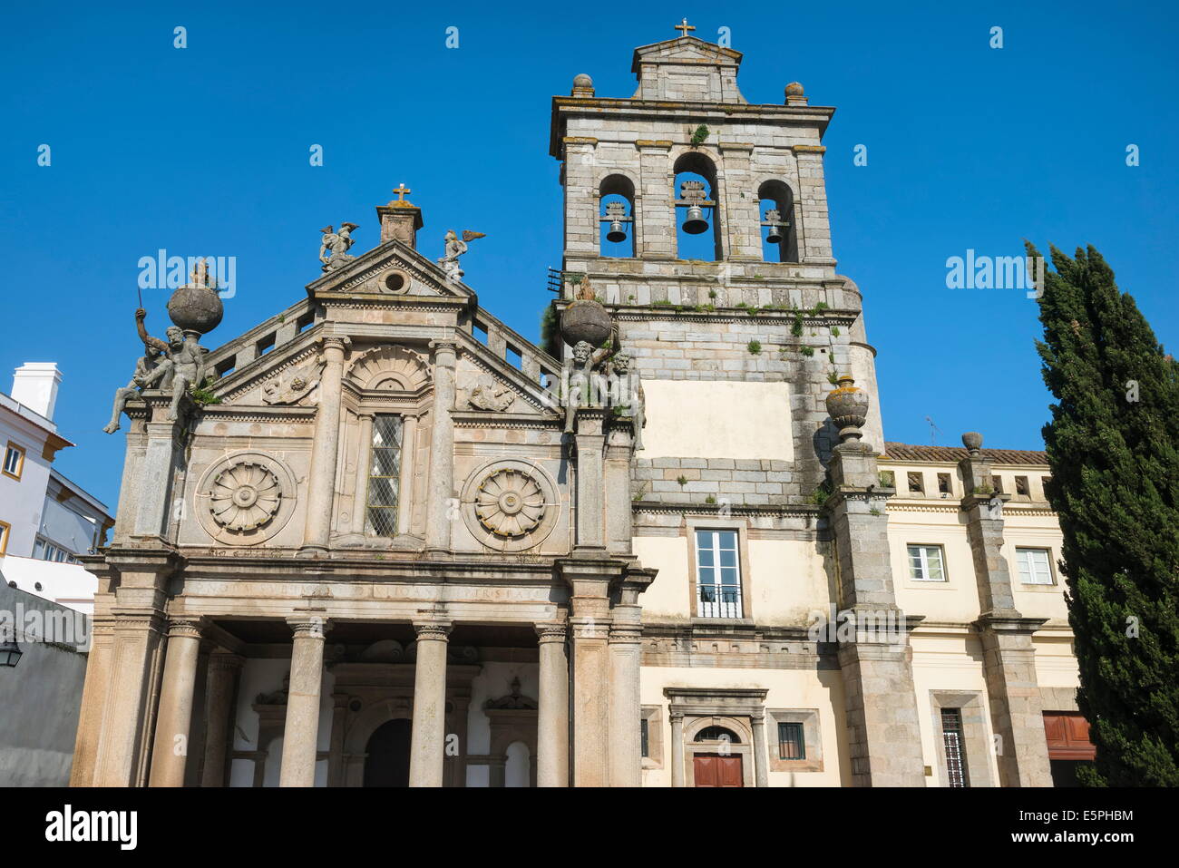 Igreja da Graca (Chiesa di Nostra Signora della Grazia), Evora, Sito Patrimonio Mondiale dell'UNESCO, Alentejo, Portogallo, Europa Foto Stock