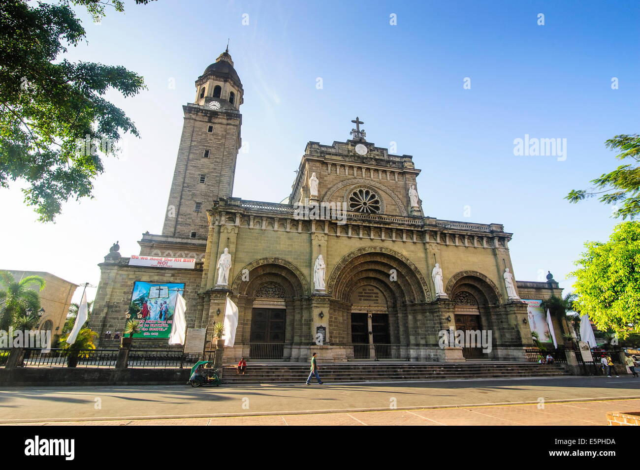 Cattedrale di Manila, Intramuros, Manila, Luzon, Filippine, Sud-est asiatico, in Asia Foto Stock