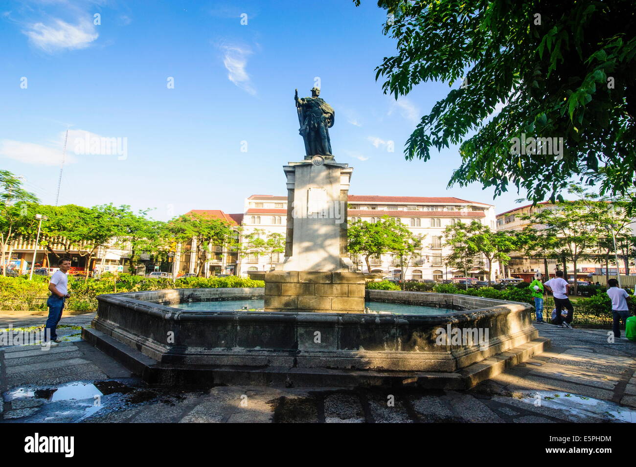Re Carlo IV monumento, Intramuros, Manila, Luzon, Filippine, Sud-est asiatico, in Asia Foto Stock