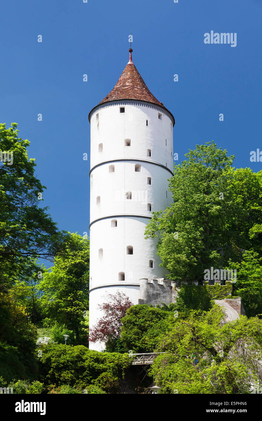 Torre Gigelturm, Biberach an der Riss, Alta Svevia, Baden Wurttemberg, Germania, Europa Foto Stock