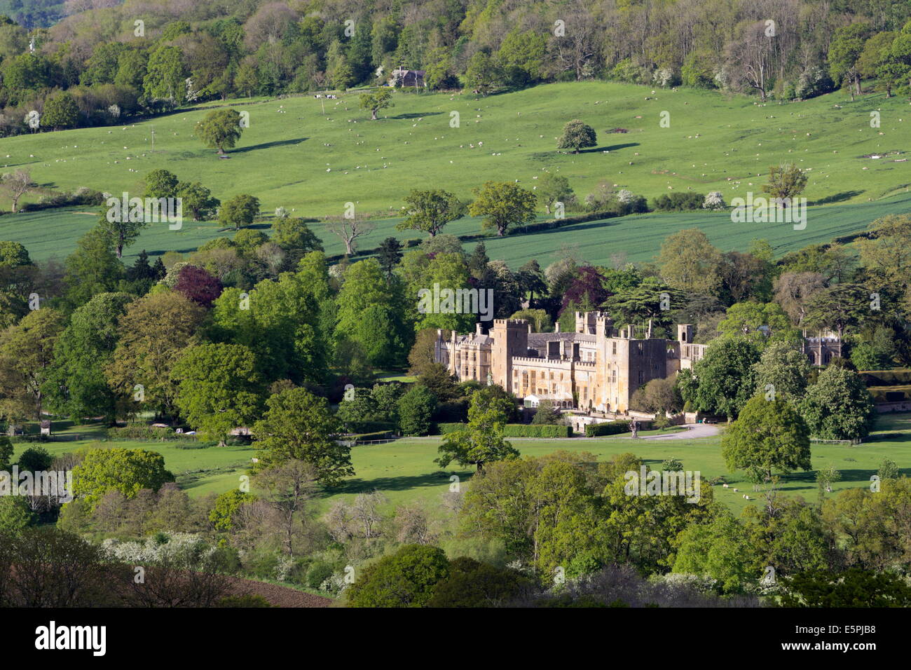 Il Castello di Sudeley, Winchcombe, Cotswolds, Gloucestershire, England, Regno Unito, Europa Foto Stock