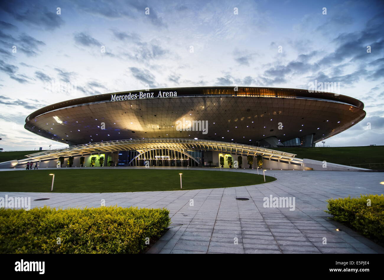 Mercedes Benz Arena di Shanghai Pudong, Shanghai, Cina e Asia Foto Stock