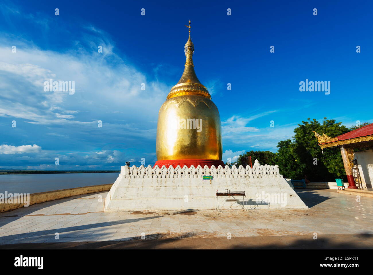 La Pagoda Bupaya, Bagan (pagano), Myanmar (Birmania), Asia Foto Stock
