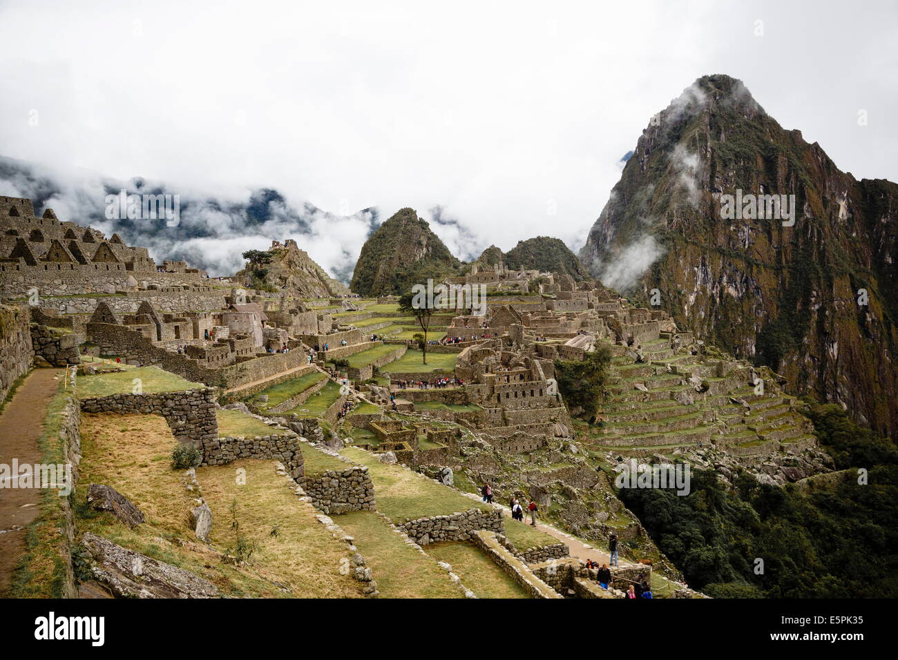 Machu Picchu, Sito Patrimonio Mondiale dell'UNESCO, Perù, Sud America Foto Stock