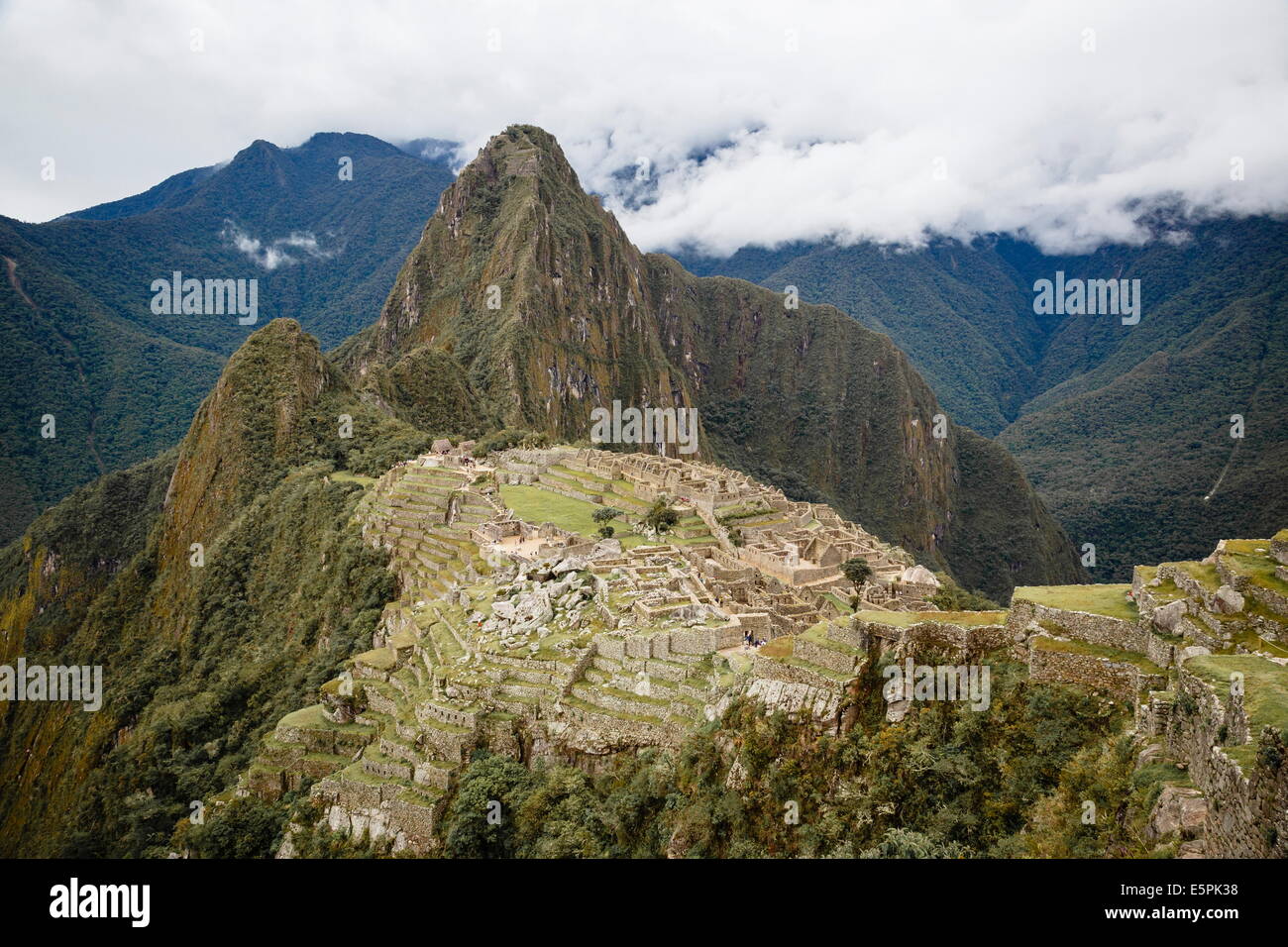 Machu Picchu, Sito Patrimonio Mondiale dell'UNESCO, Perù, Sud America Foto Stock