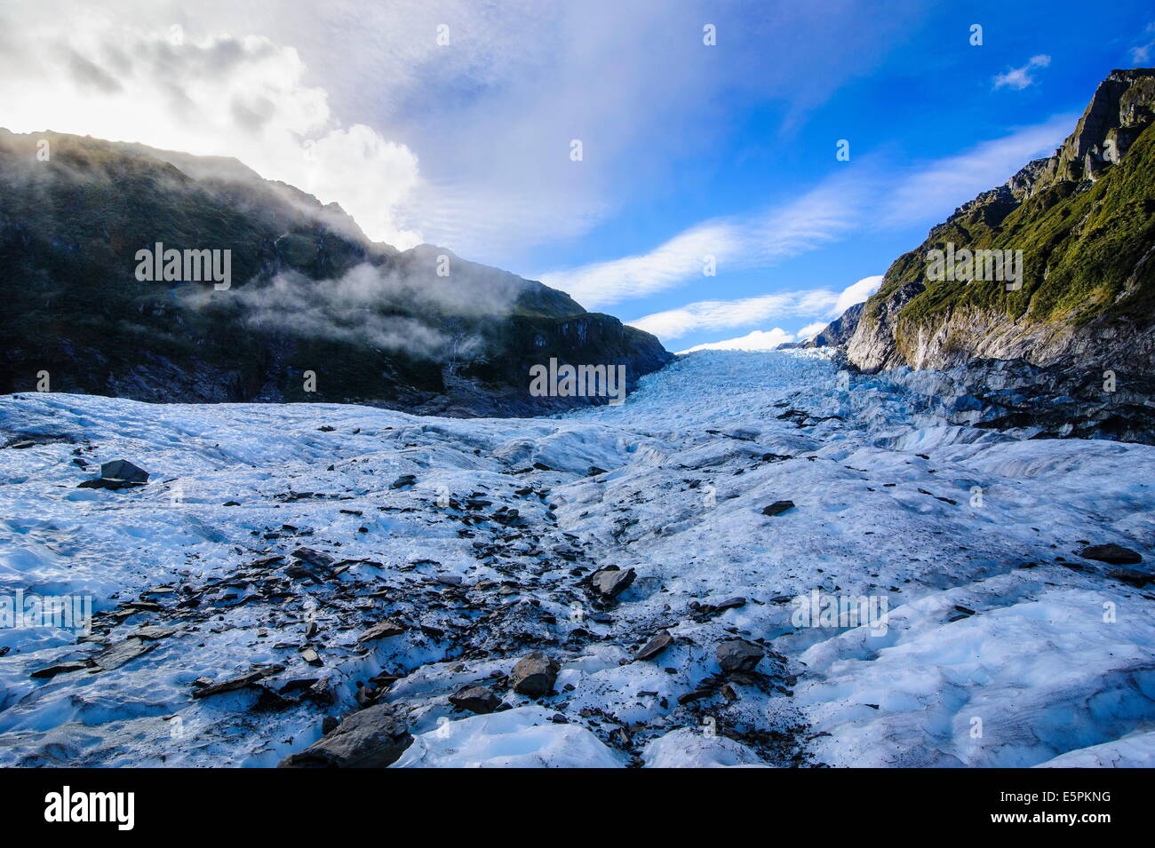 Fox Glacier, Westland Tai Poutini National Park, South Island, in Nuova Zelanda, Pacific Foto Stock