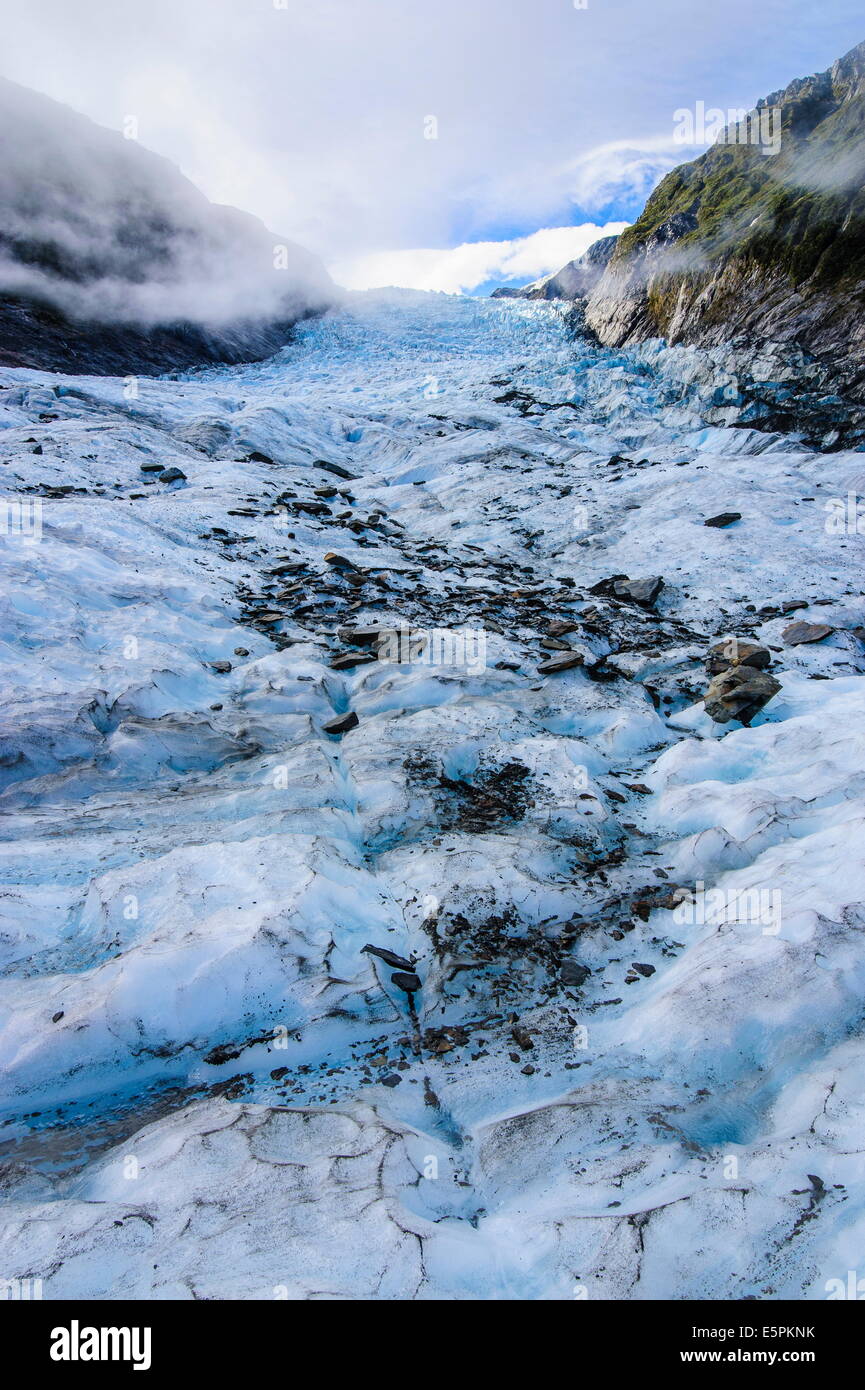 Fox Glacier, Westland Tai Poutini National Park, South Island, in Nuova Zelanda, Pacific Foto Stock