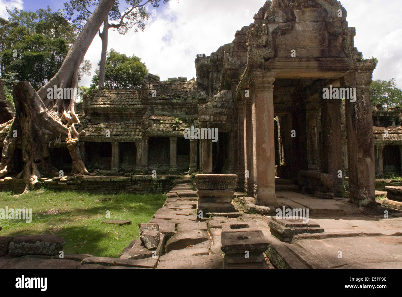Bakan o Preah Khan Kampong Svay Tempio. Il Bakan templi si trova in Ta Siang village, Ronakse comune, Sangkum Thmei distr Foto Stock
