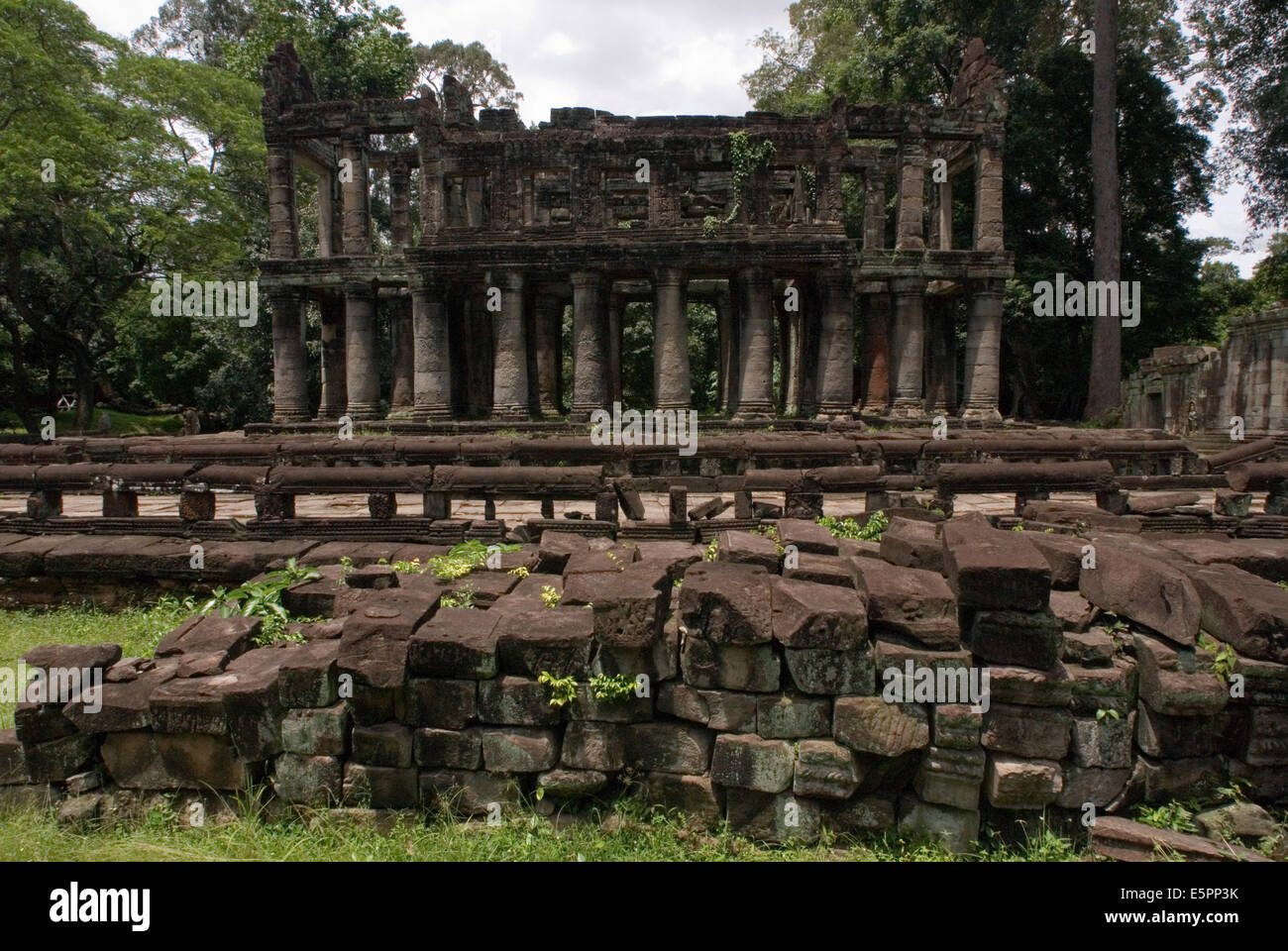 Bakan o Preah Khan Kampong Svay Tempio. Il Bakan templi si trova in Ta Siang village, Ronakse comune, Sangkum Thmei distr Foto Stock