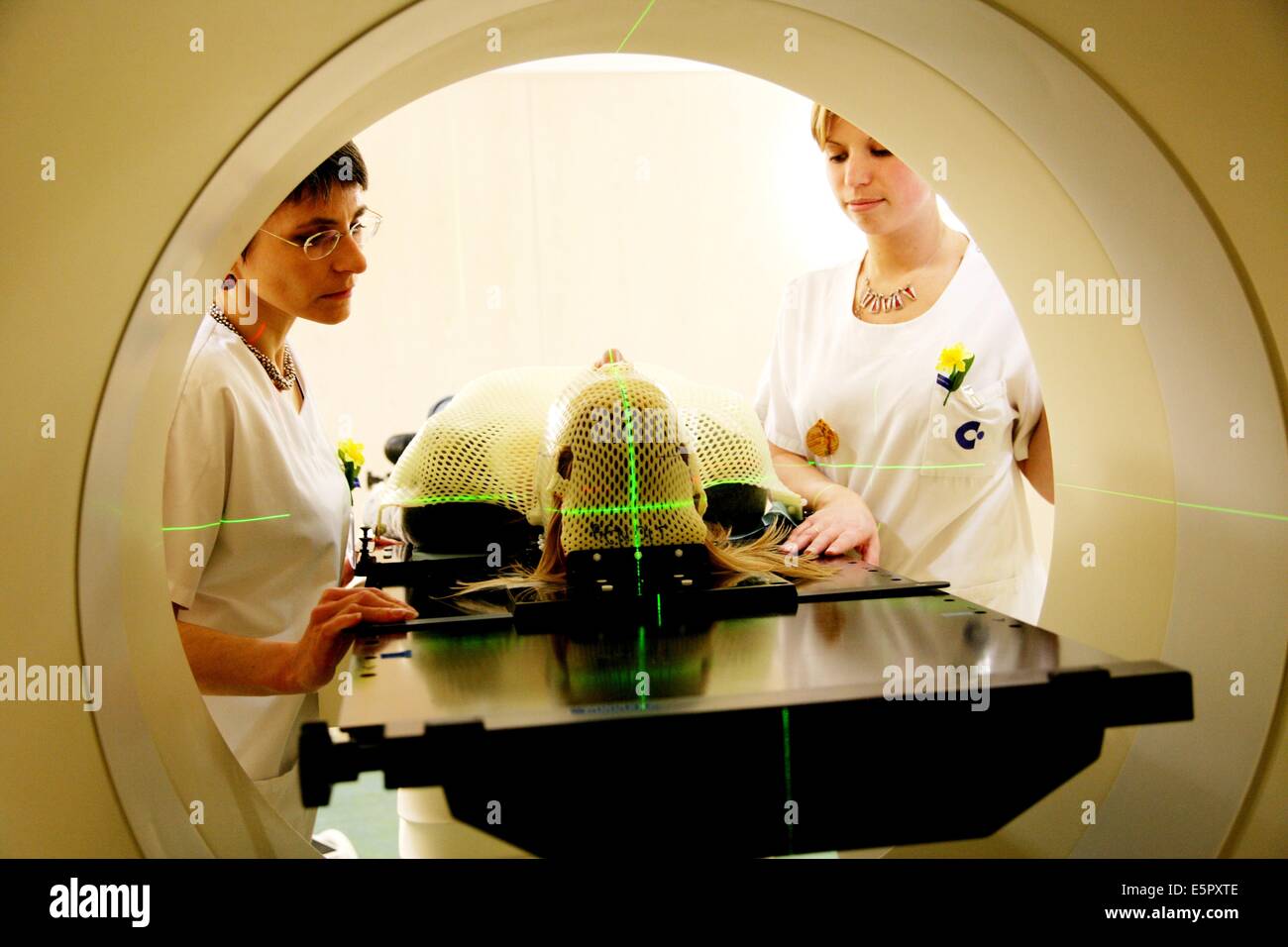Nel gennaio 2007, l'Istituto Curie, Parigi, Francia, è stato il primo ospedale in Francia per il trattamento del tumore con tomoTherapy, questo Foto Stock