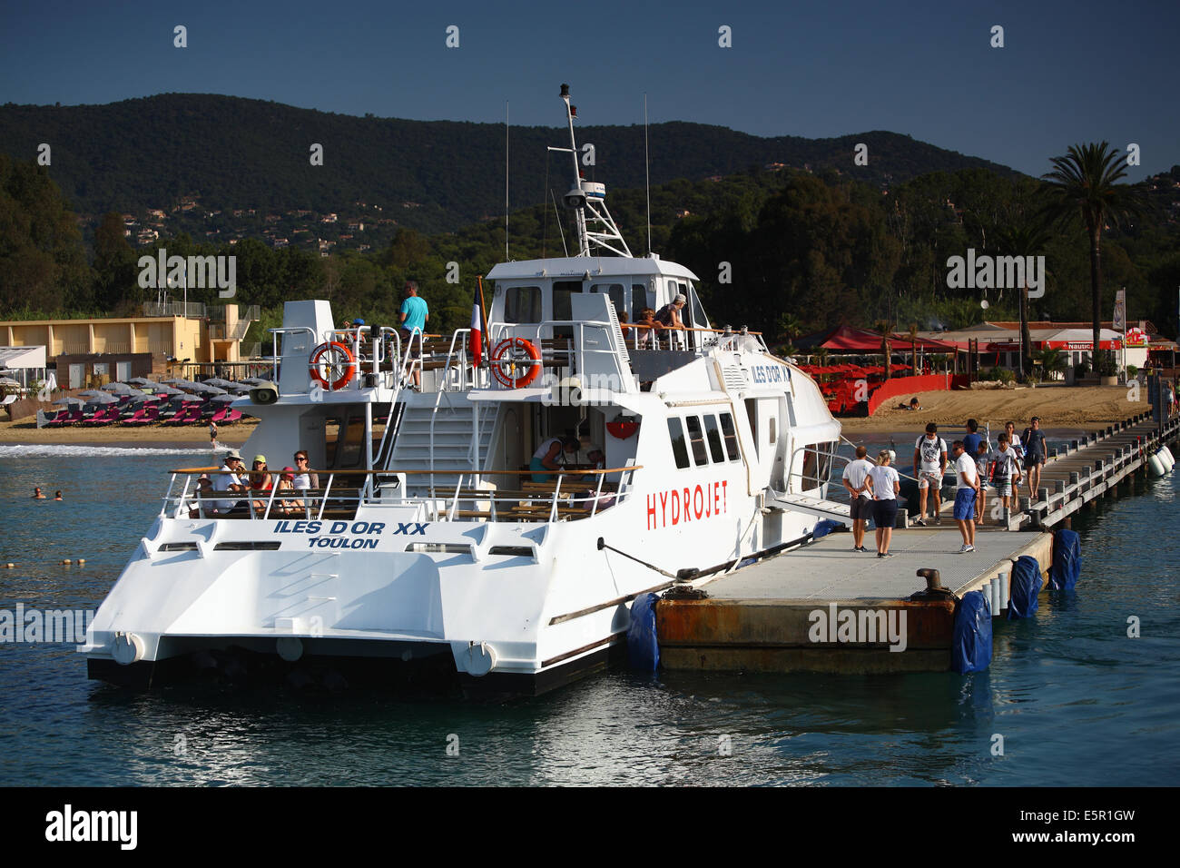 Traghetti passeggeri a La Croix Valmer, var , a sud della Francia Foto Stock