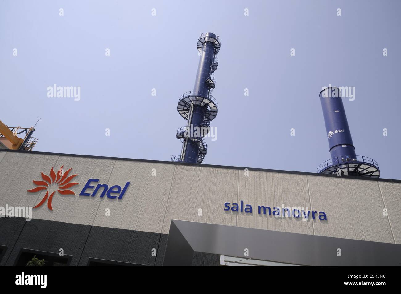 Fusina (Venezia, Italia) centrale elettrica ENEL Palladio powered by gas idrogeno Foto Stock