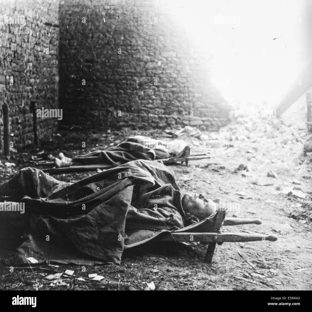 Morti i soldati francesi nel 1917. Foto Stock