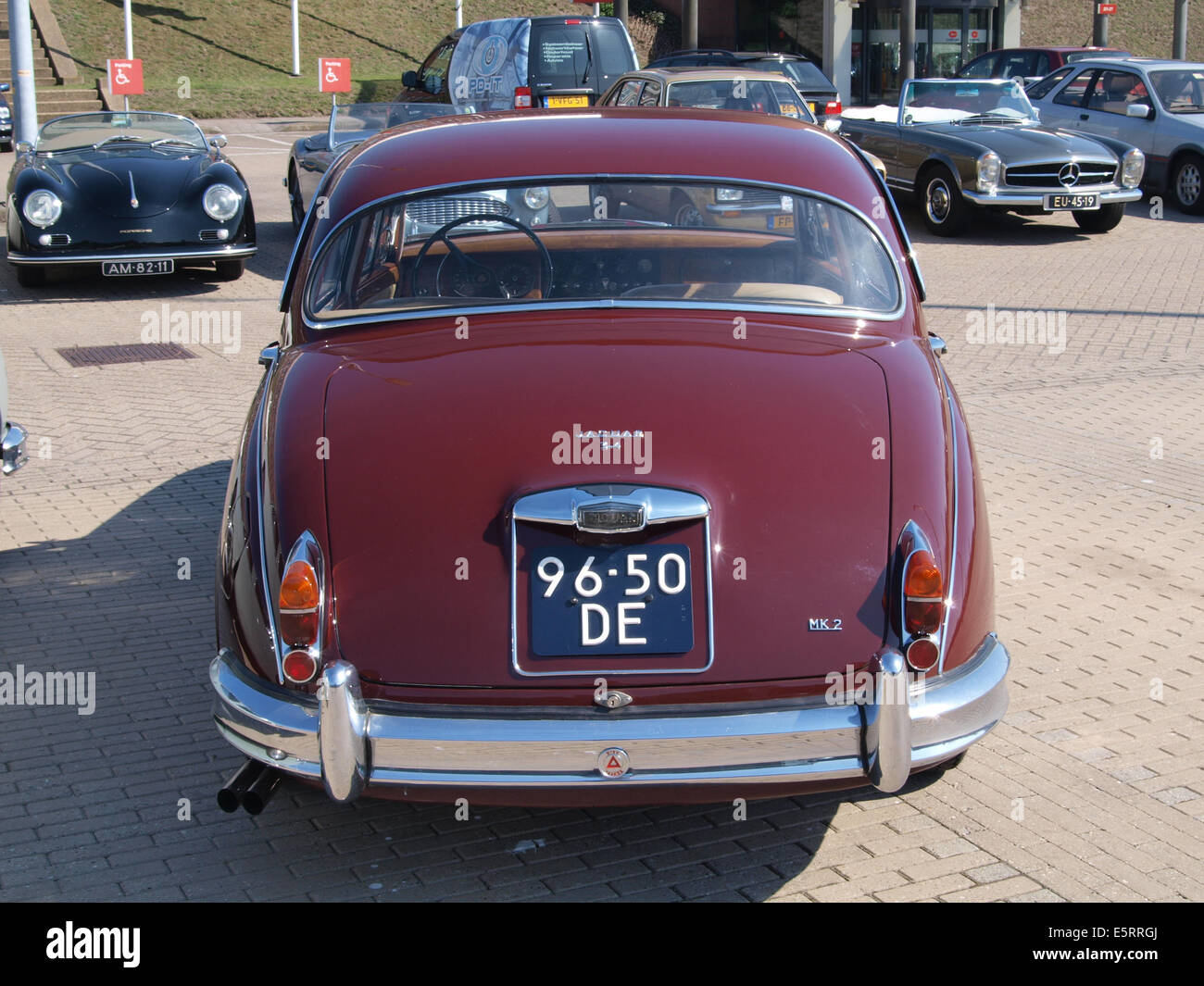 1967 Jaguar MARK 2-3,4 L, Olandese di registrazione della licenza 96-50-DE, pic3 Foto Stock