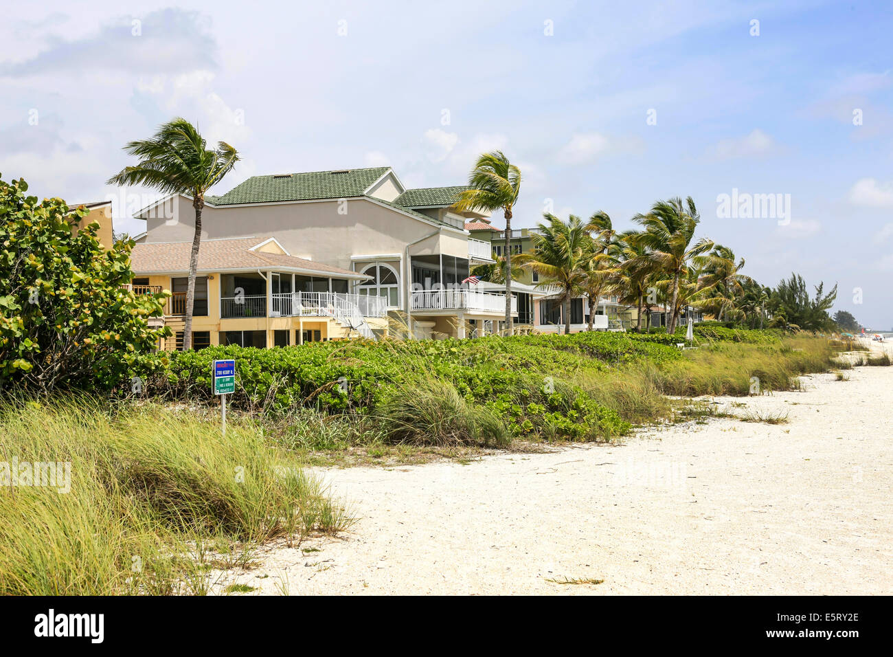 Fronte spiaggia sulla scatola di Bonita Beach in Florida Foto Stock