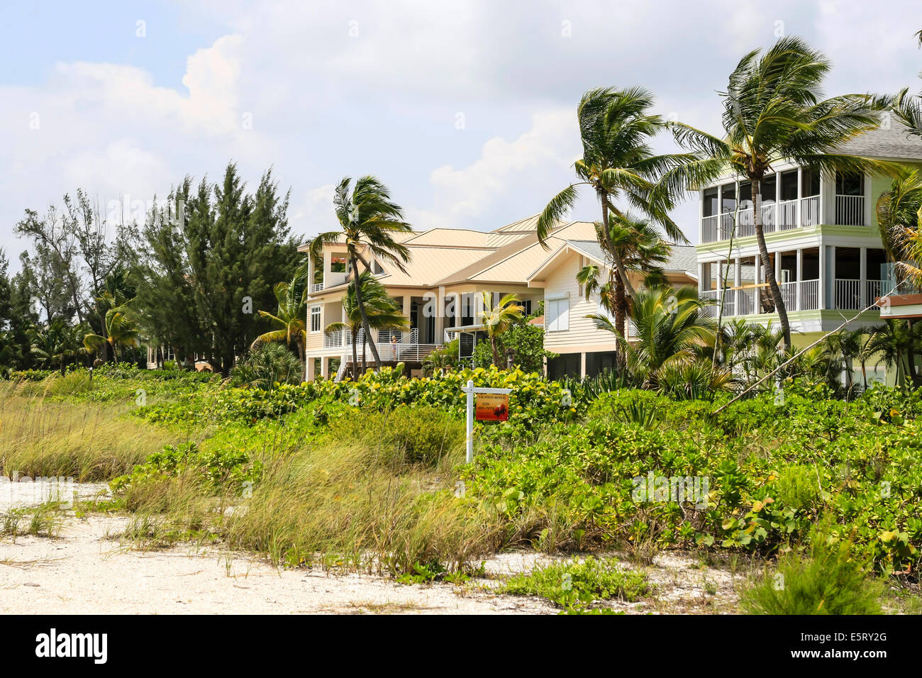 Fronte spiaggia sulla scatola di Bonita Beach in Florida Foto Stock