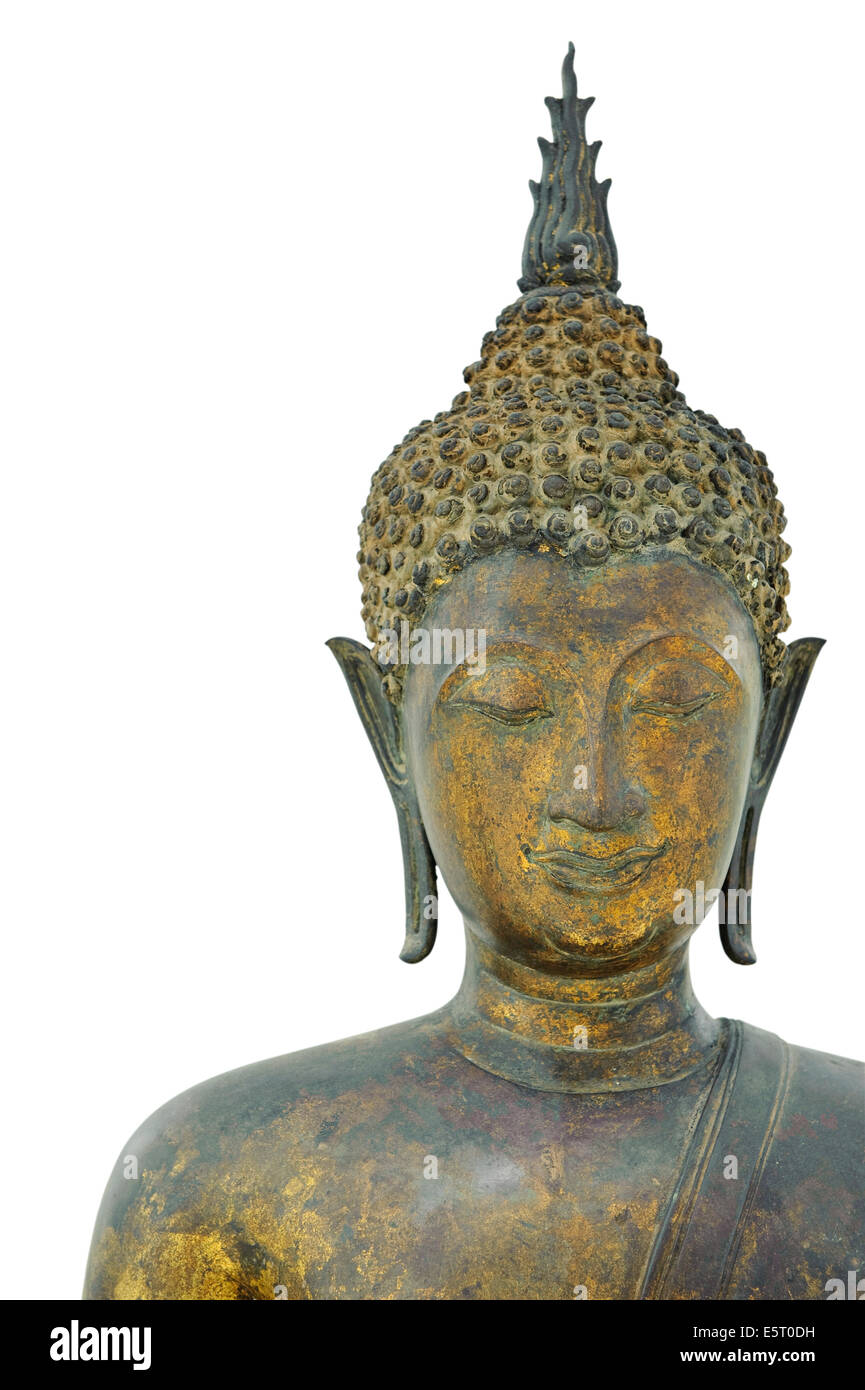 Oro vecchio Buddha Foto Stock