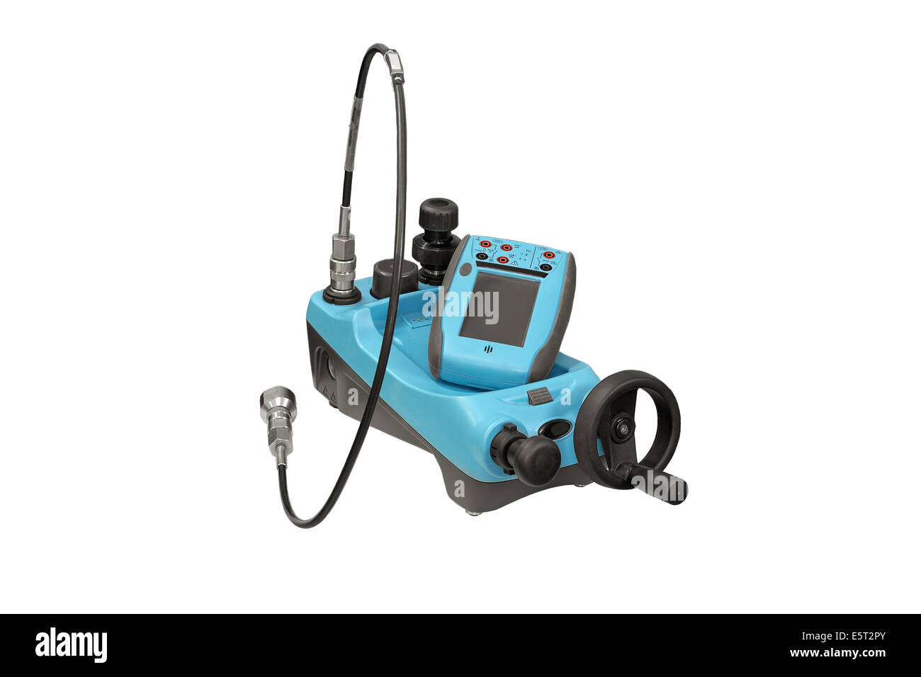 Calibratore per sensori, isolata su uno sfondo bianco. Foto Stock