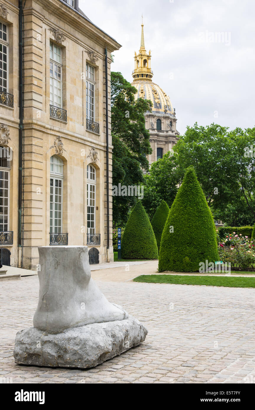 La scultura al Museo Rodin i giardini a Parigi, Francia Foto Stock