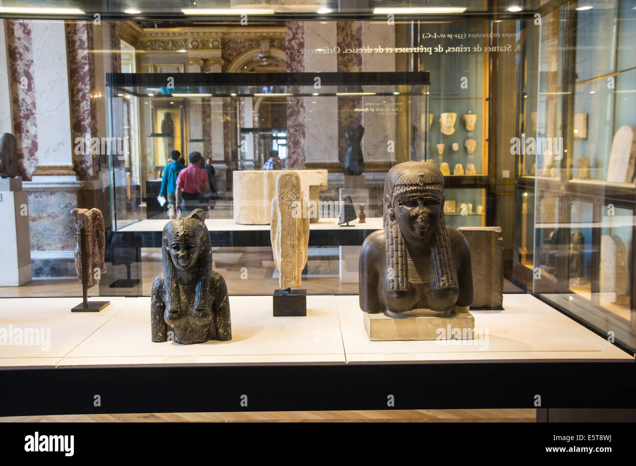 Antichità Egizie del museo del Louvre a Parigi, Francia Foto Stock