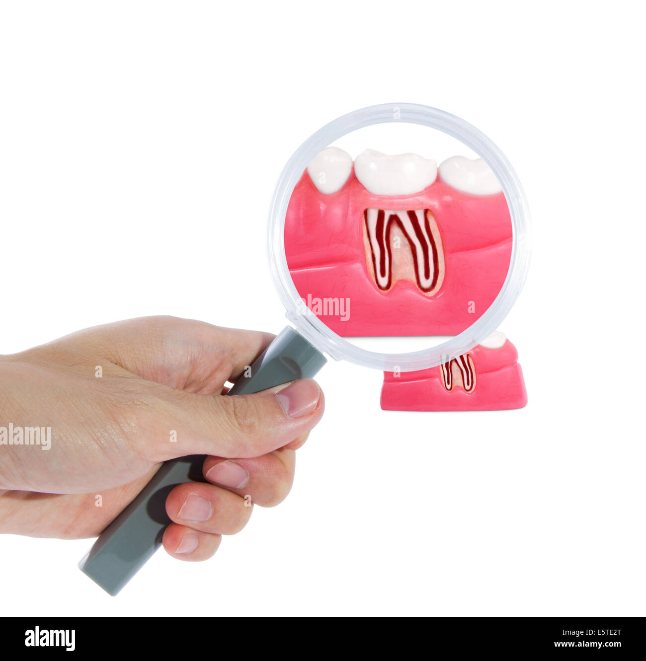 Controllare i tuoi denti Foto Stock