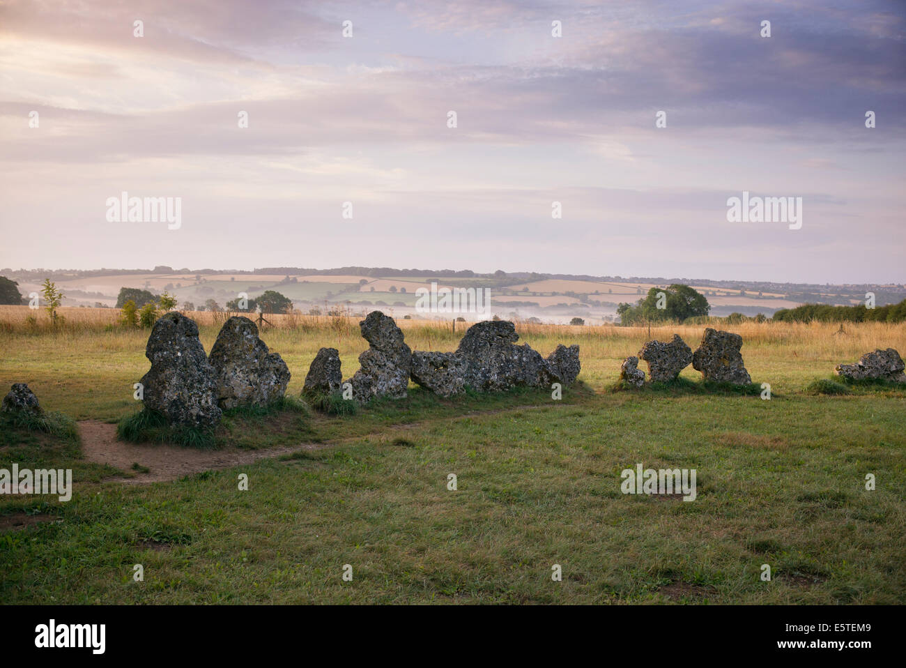 Il Rollright Stones, Oxfordshire, Inghilterra. Foto Stock