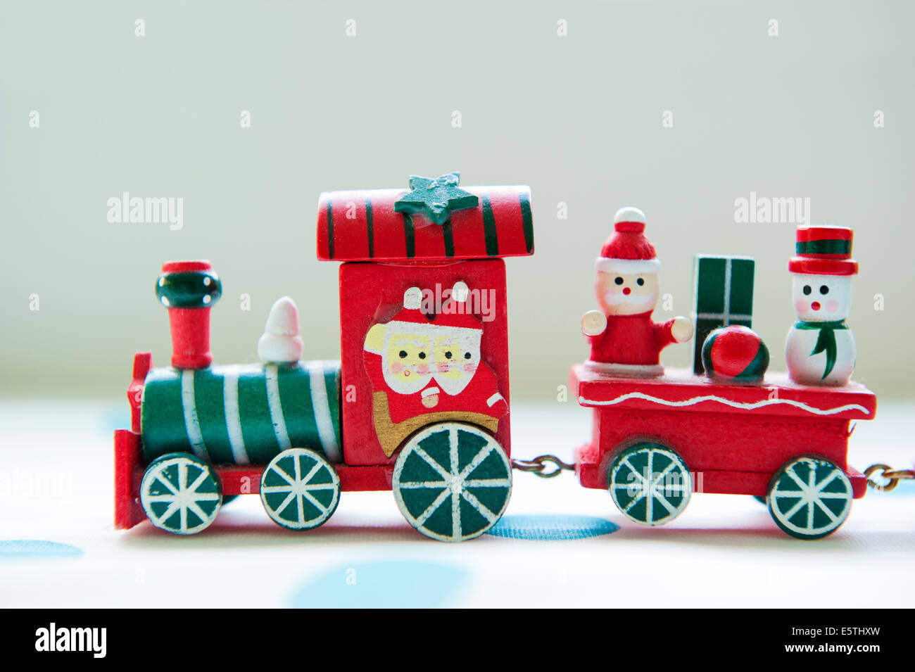 Natale toy train Foto Stock