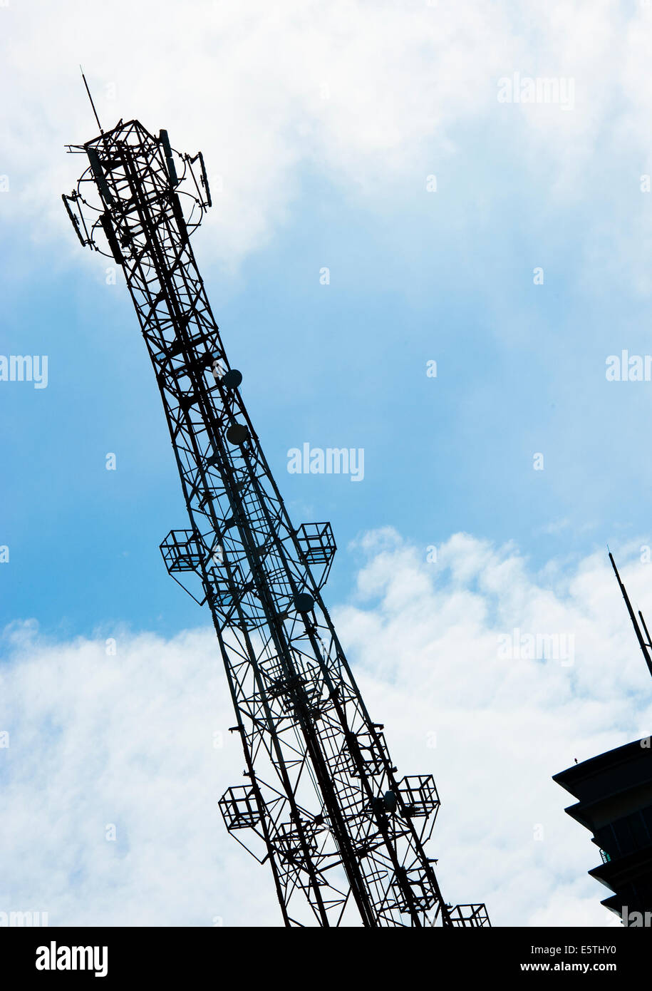 La torre delle comunicazioni Foto Stock