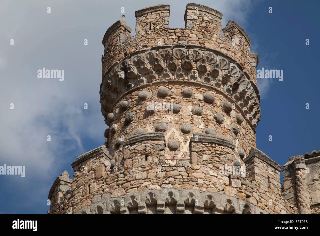 Castello di Manzanares el Real, Madrid, Spagna Foto Stock