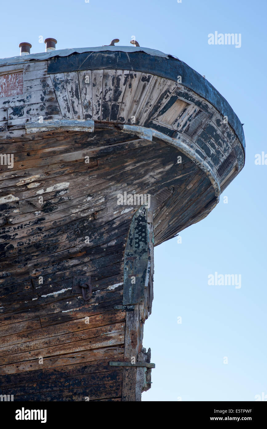 Il clipper ship "Città di Adelaide con l' prima del restauro. Foto Stock