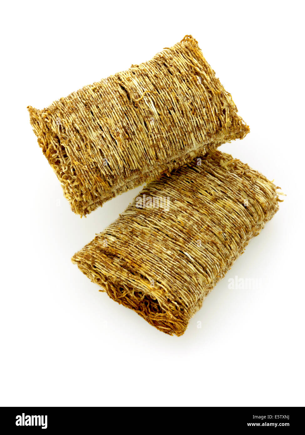 Shredded frumento Cereali per la prima colazione Foto Stock