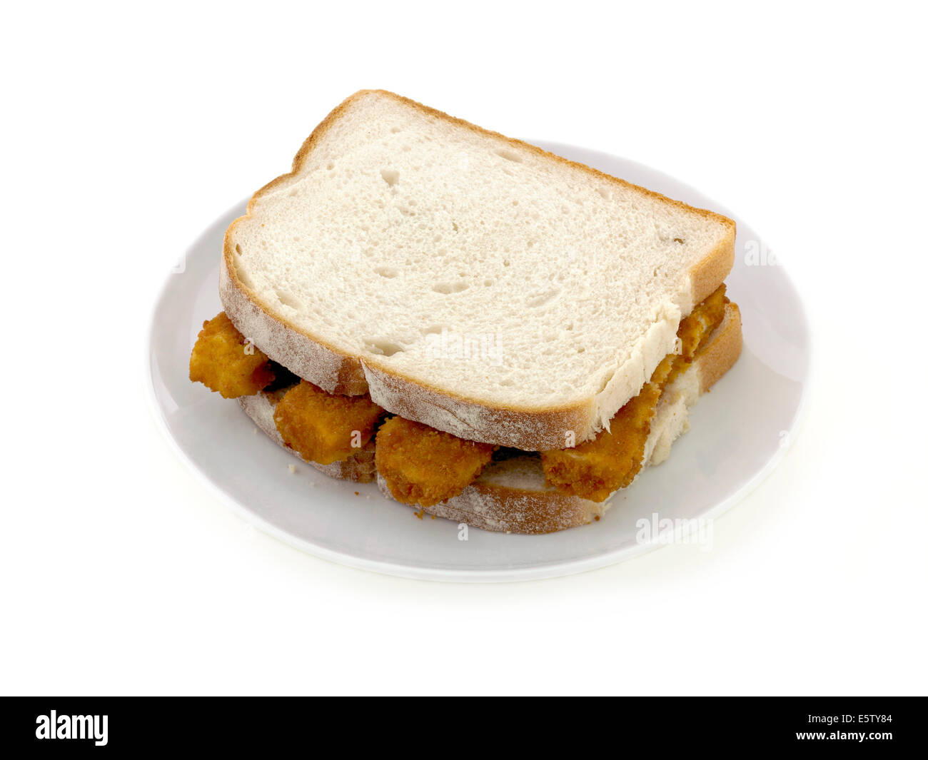 Pesce sandwich del dito Foto Stock