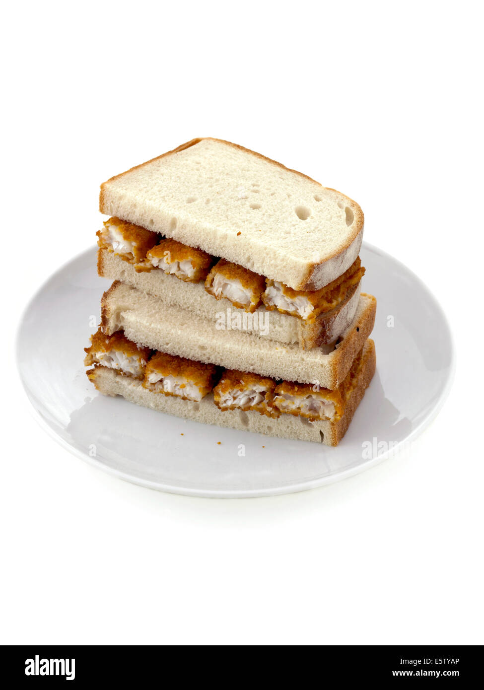 Pesce sandwich del dito Foto Stock