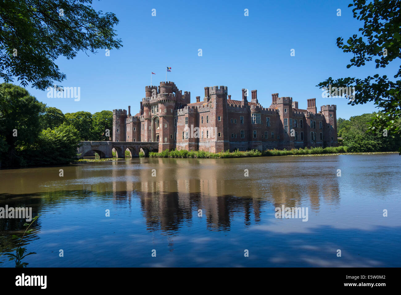 Il Castello di Herstmonceux East Sussex England Regno Unito Foto Stock