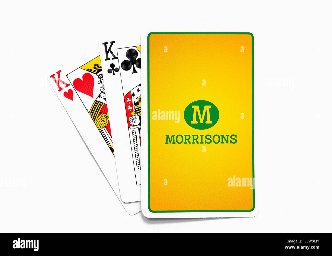 Morrisons supermercato 2 re carte da gioco Foto Stock