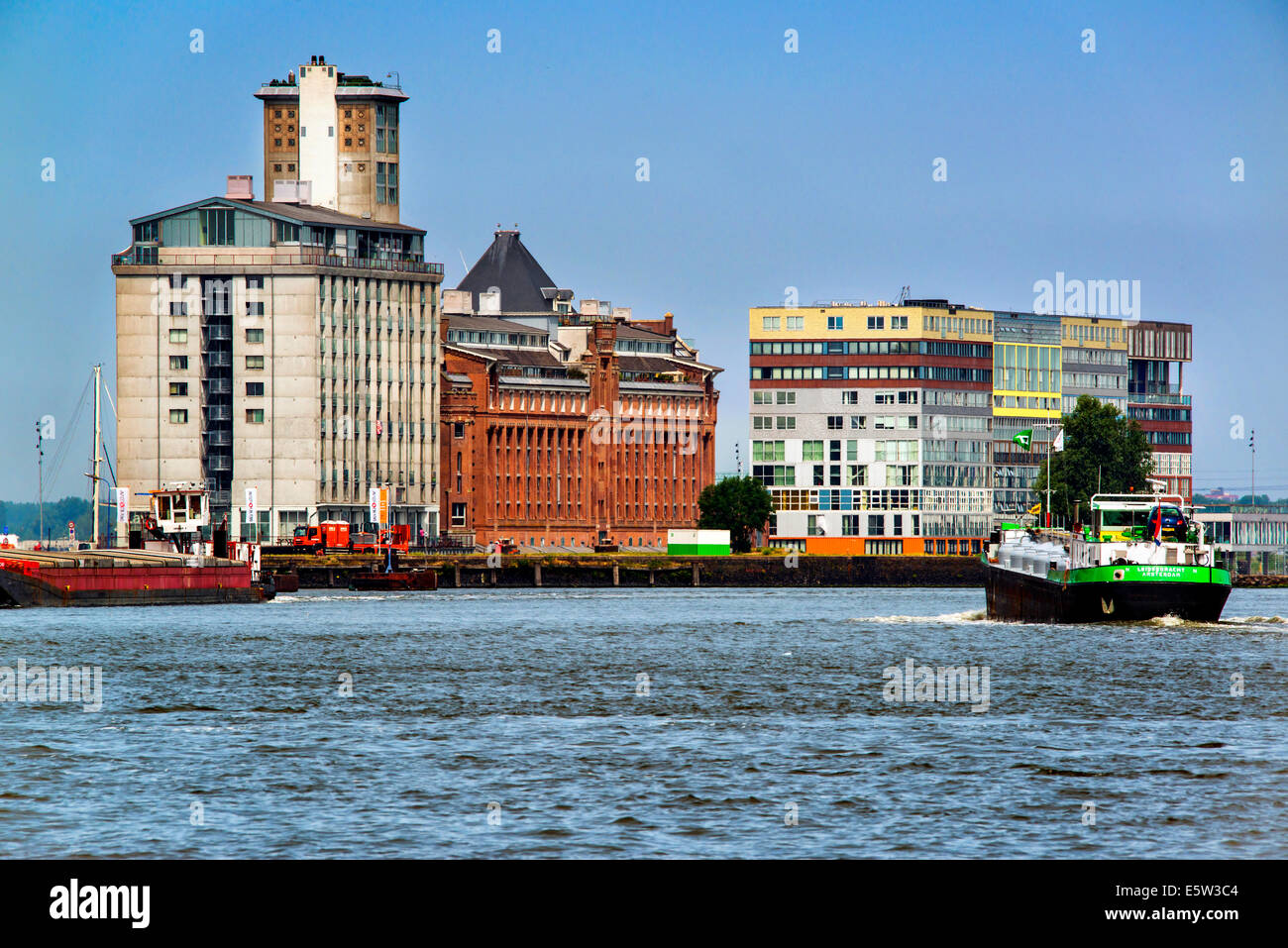 Architetti Mvrvd Silodam di sviluppo, Amsterdam, Olanda, Paesi Bassi Foto Stock