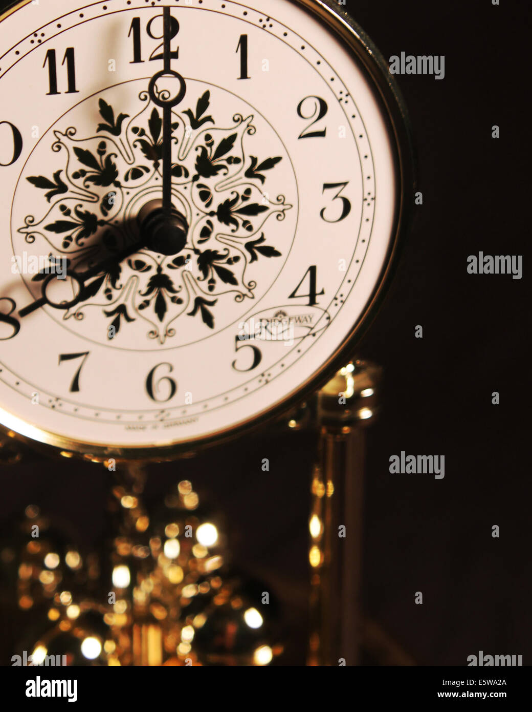 Tick tock sull'orologio. Foto Stock