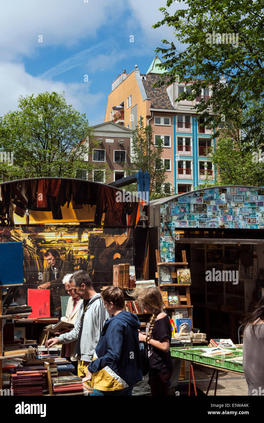 Mercato all'aperto, Amsterdam, Olanda, Paesi Bassi Foto Stock