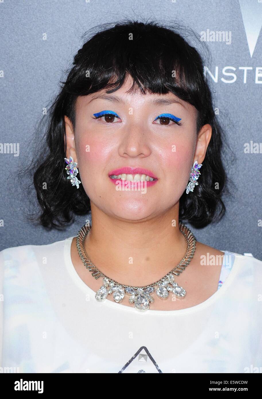 New York, NY, STATI UNITI D'AMERICA. Il 6 agosto, 2014. Satsuki Okawa presso gli arrivi per la seconda edizione di "La vita è incredibile' Lexus Cortometraggi serie Premiere, La Scuola di Arti Visive (SVA) Theatre di New York, NY, 6 agosto 2014. Credito: Gregorio T. Binuya/Everett raccolta/Alamy Live News Foto Stock