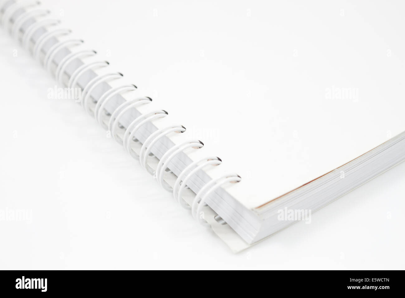 Notebook a spirale isolato su sfondo bianco, stock photo Foto Stock