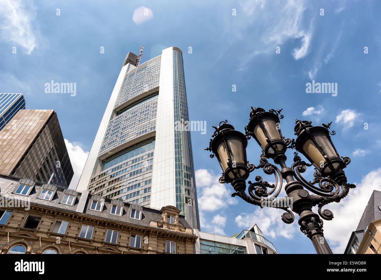 Germania Frankfurt Torre della Commerzbank Foto Stock