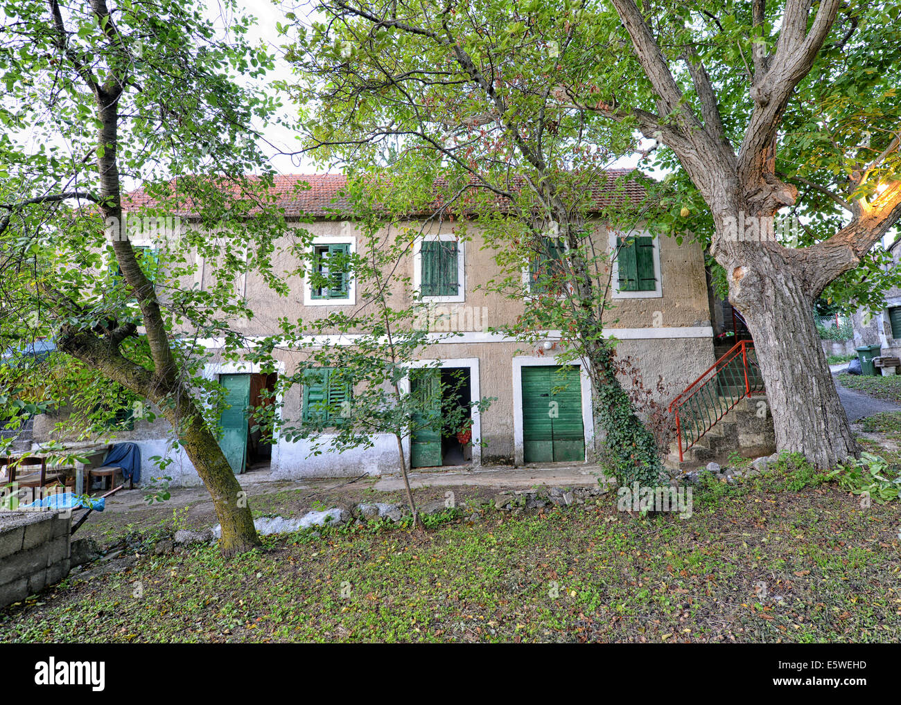 Autentica casa a Sinj, Croazia Foto Stock