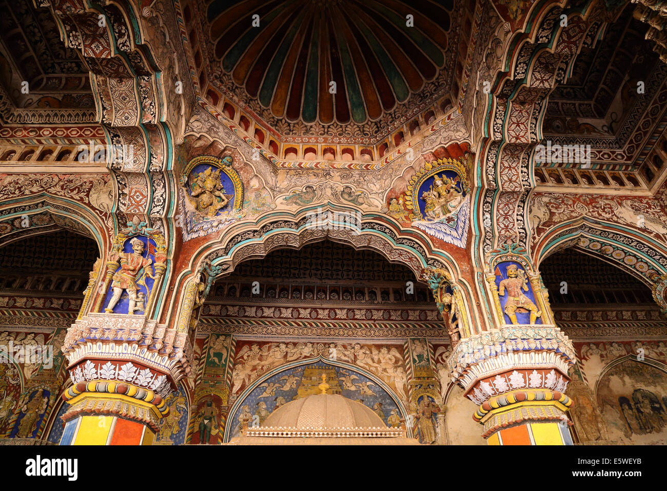 Thanjavur Maratti Palace, Tamil Nadu, India Foto Stock