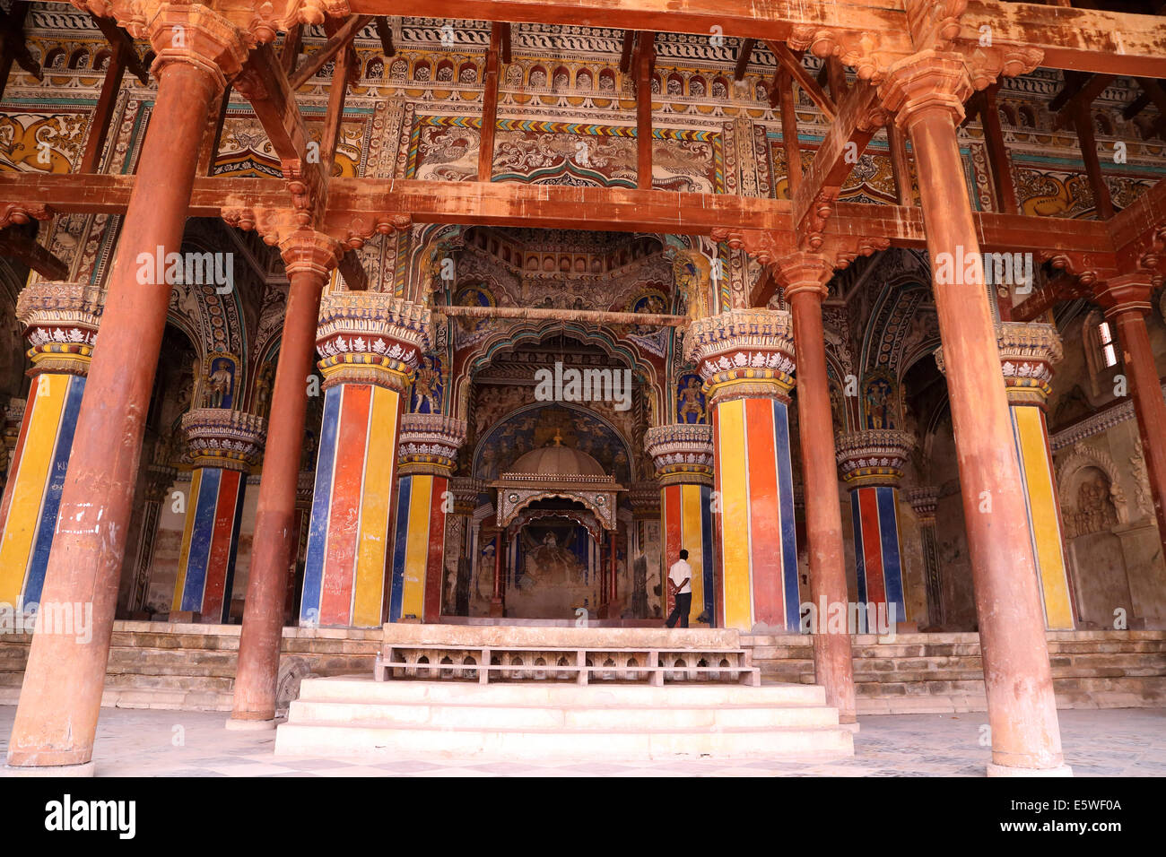 Thanjavur Maratti Palace, Tamil Nadu, India Foto Stock