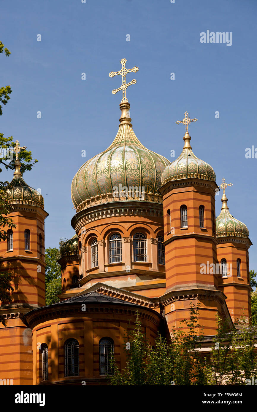 Cappella Russian-Orthodox, Weimar, Turingia, Germania, Europa Foto Stock