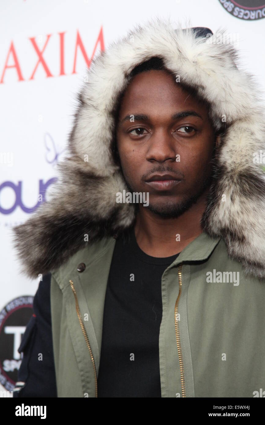 Maxim Magazine's Big Game Weekend presentato dal talento sportivo risorse porta il calore alla Pro Calcio Biggesst Weekend a Espace 635 West 42nd St 02 01 14 dotata di: Kendrick Lamar dove: New York New York Stati Uniti quando: 02 Feb 2014 Foto Stock