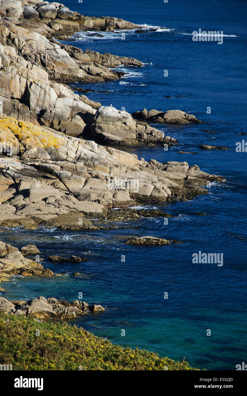 Il paesaggio costiero nel nord della Spagna Foto Stock