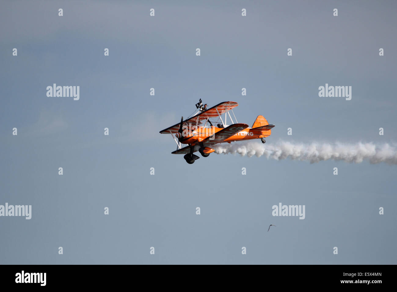 Breitling flying biplanare a Bournemouth Air Show Foto Stock