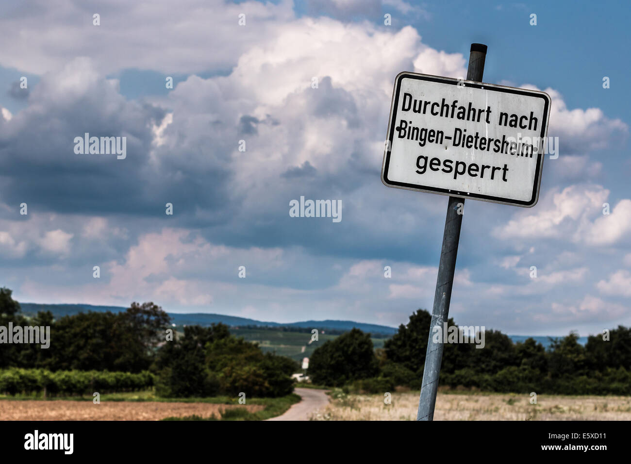 Il tedesco segno di traffico Foto Stock