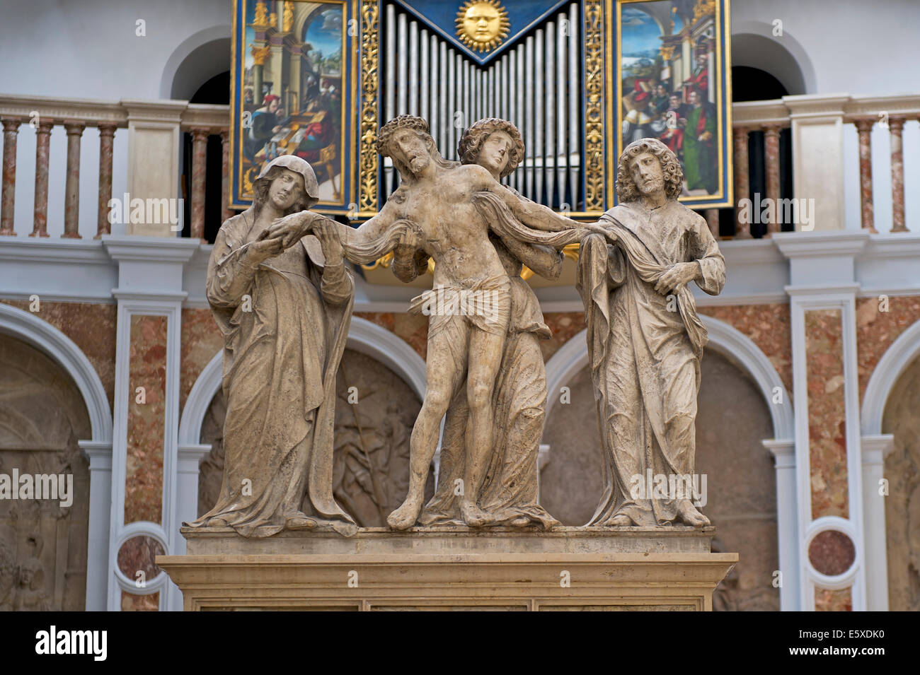 Sant'Anna Kirche,Augsburg figura, protestantisch,evangelisch lutherisch,Hauptschiff, Foto Stock